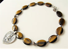 Load image into Gallery viewer, Tiger's-Eye Bheru Amulet Necklace
