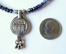 Load image into Gallery viewer, Iolite Seven-Mothers-and-a-Guardian Necklace