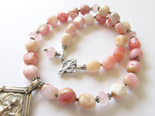 Load image into Gallery viewer, Pink Opal Goddess Necklace