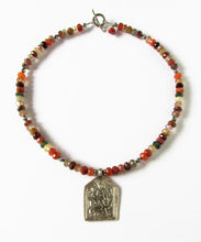 Load image into Gallery viewer, Rutilated Quartz Bhumiya Raj Hero Amulet Necklace