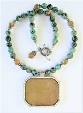 Load image into Gallery viewer, "Blessings" Necklace with African Turquoise