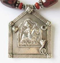 Load image into Gallery viewer, Red Jasper Bhumiya Raj Hero Amulet Necklace