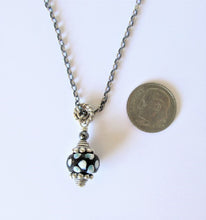 Load image into Gallery viewer, Black African Trade Bead Pendant