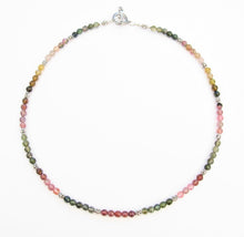 Load image into Gallery viewer, Faceted Tourmaline & Balinese Silver Necklace