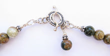 Load image into Gallery viewer, Rhyolite & Thai Silver 25" Necklace
