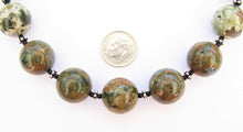 Load image into Gallery viewer, Rhyolite & Thai Silver 25" Necklace