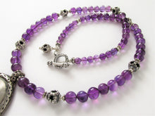 Load image into Gallery viewer, Amethyst Seven-Mothers-and-a-Guardian Amulet Necklace