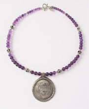 Load image into Gallery viewer, Amethyst Seven-Mothers-and-a-Guardian Amulet Necklace