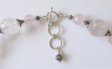 Load image into Gallery viewer, Rose Quartz & Balinese Silver Necklace