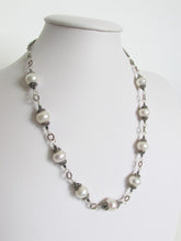 Load image into Gallery viewer, Nine Pearl & Balinese Silver Necklace