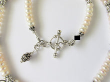 Load image into Gallery viewer, Pearl Thai Silver Spiral Necklace