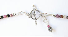 Load image into Gallery viewer, Tourmaline Durga Vintage Silver Amulet Necklace