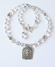 Load image into Gallery viewer, Quartz Goddess Lakshmi Amulet Necklace