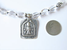 Load image into Gallery viewer, Quartz Goddess Lakshmi Amulet Necklace