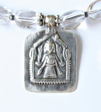 Load image into Gallery viewer, Quartz Goddess Lakshmi Amulet Necklace