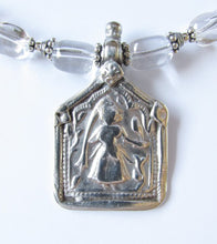 Load image into Gallery viewer, Quartz Vintage Goddess Amulet Necklace