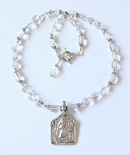 Load image into Gallery viewer, Quartz Vintage Goddess Amulet Necklace