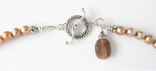 Load image into Gallery viewer, Golden Moonstone & Pearl Amulet Necklace