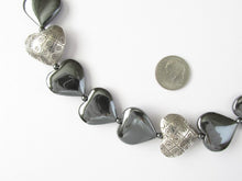 Load image into Gallery viewer, Heart-to-Heart Thai Silver & Hematite Necklace