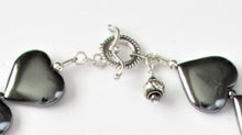 Load image into Gallery viewer, Heart-to-Heart Thai Silver & Hematite Necklace
