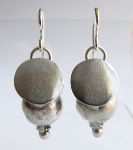 Old Tribal Silver Sphere Earrings