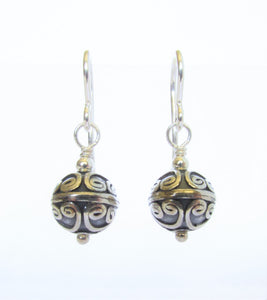 Balinese Silver Spiral Earrings - SPECIAL ORDER