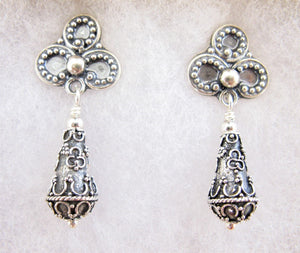 Balinese Silver "Judy" Earrings