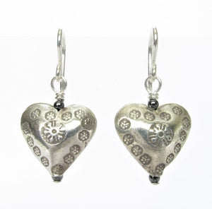 Tigereye Five Bali Silver Heart Necklace