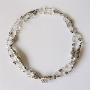 37" Quartz & Thai Silver Necklace