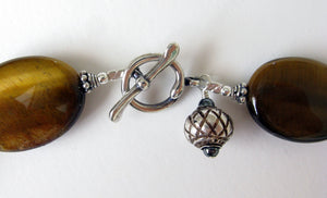 Tiger's-Eye Bheru Amulet Necklace