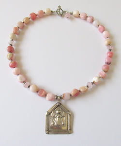 Pink Opal Goddess Necklace