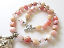 Load image into Gallery viewer, Pink Opal Goddess Necklace

