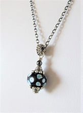 Load image into Gallery viewer, Black African Trade Bead Pendant
