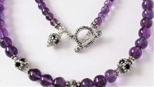 Load image into Gallery viewer, Amethyst Seven-Mothers-and-a-Guardian Amulet Necklace

