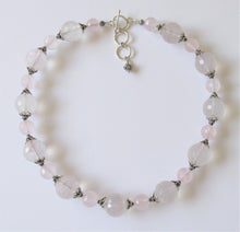 Load image into Gallery viewer, Rose Quartz &amp; Balinese Silver Necklace
