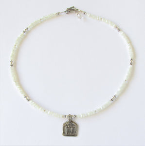 Mother-of-Pearl Seven-Mothers-and-a-Guardian Amulet Necklace