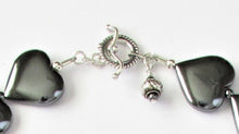 Load image into Gallery viewer, Heart-to-Heart Thai Silver &amp; Hematite Necklace
